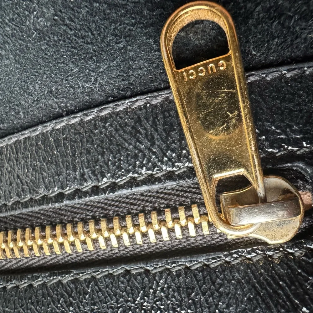 Vintage Gucci Ophidia Black Leather and Suede Crossbody Bag / Handbag - Picture 6 of 9